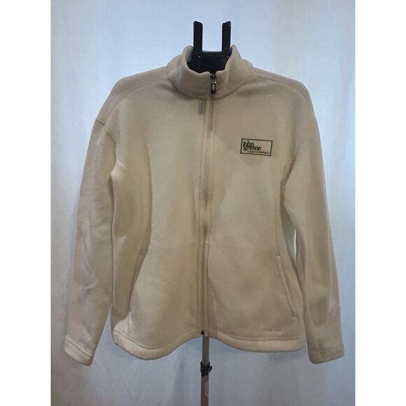 Patagonia Jackets & Blazers - Patagonia Cream Synchilla Full Zip Fleece Jacket Women's size XL